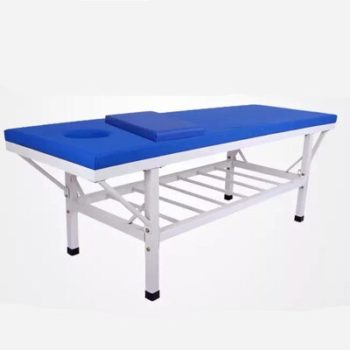 Massage bed with hole