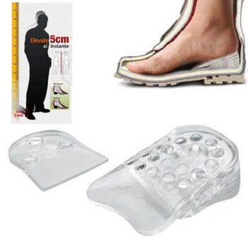 Silicone heel to increase the height