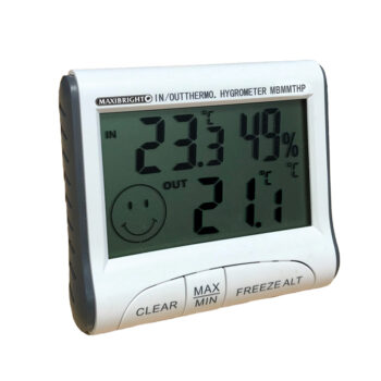 Maxibright Digital Thermometer & Hygrometer with Probe