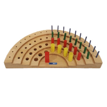 Semi-Circular 52 Hole Peg Board