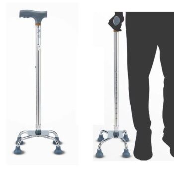 Quad crutches for walking